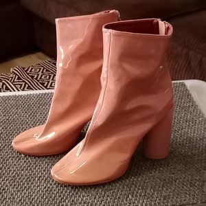 Dusty pink Public Desire impact boots size 7